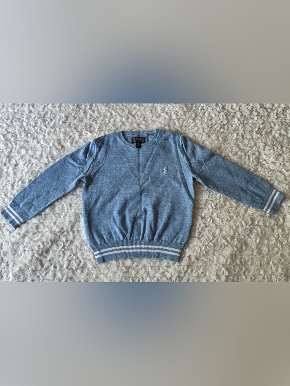 Polo by Ralph Lauren Light Blue Kids Crewneck Sweater